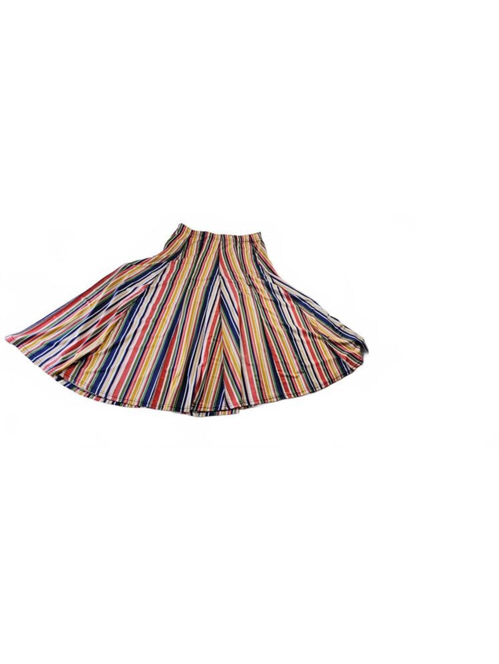 Chances R Size 2X Multicolor Striped Flared Skirt 32 Inches - Picture 4 of 16